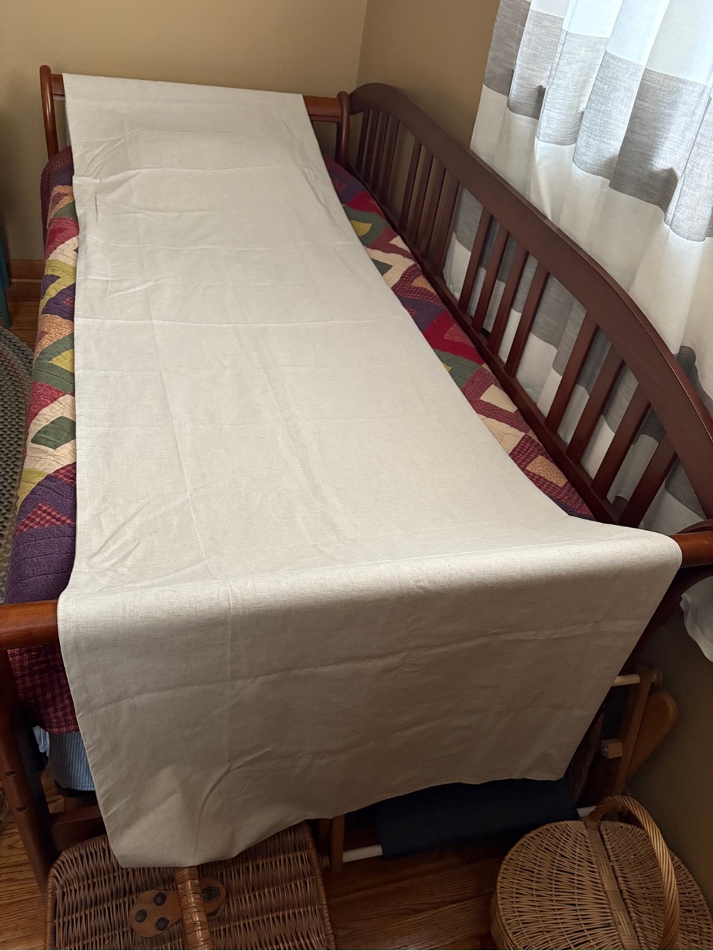 Threshold Cotton/Linen Tablecloth 120”x 60”